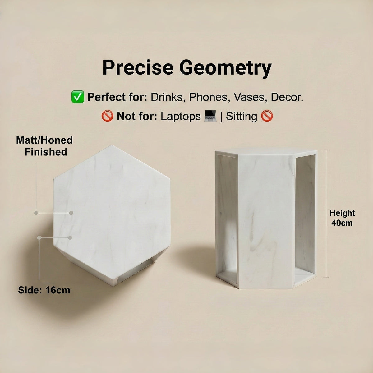 Alba Marble Side Table