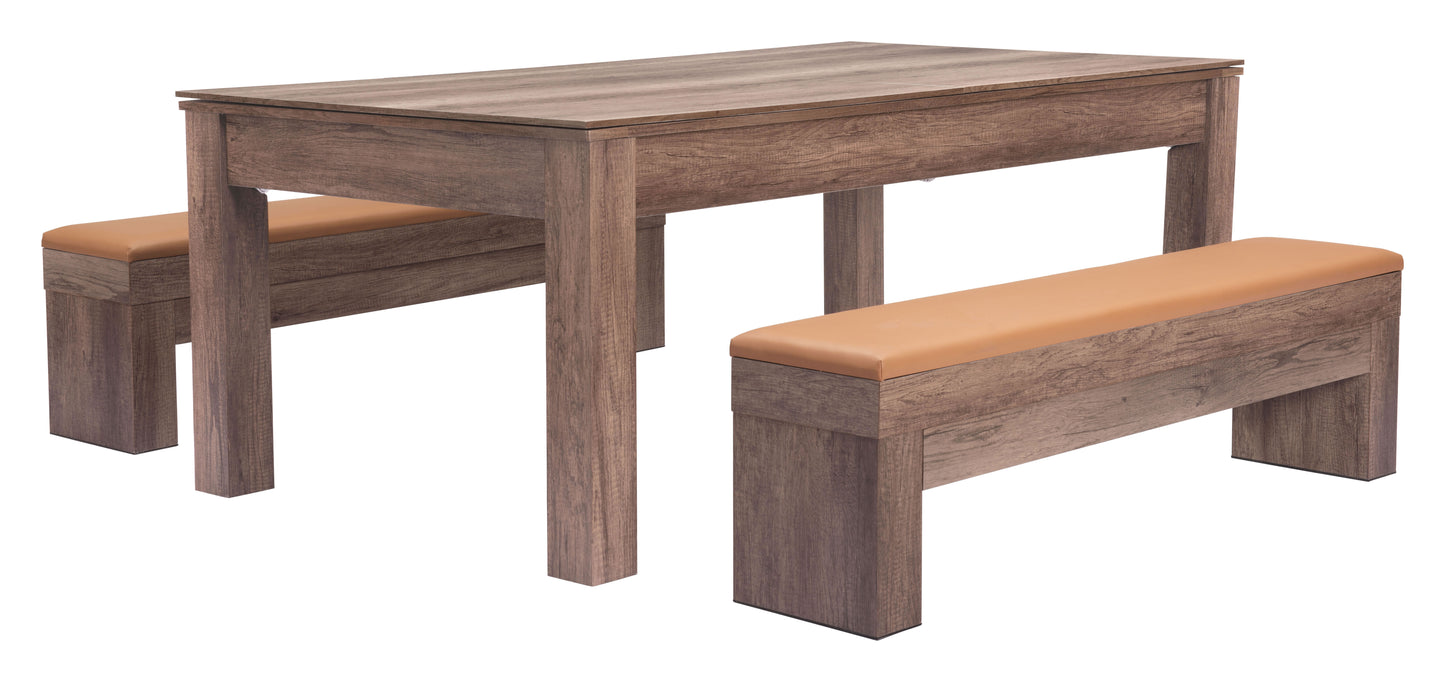 Mesa Bonker 3 en 1 Marrón