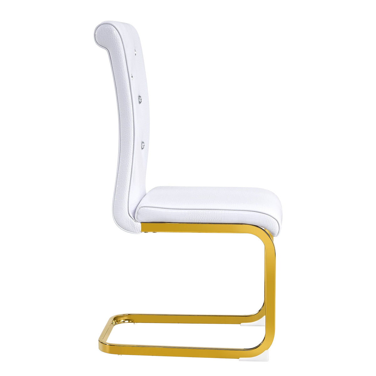 Kinsey White, Gold Legs, Set of 4