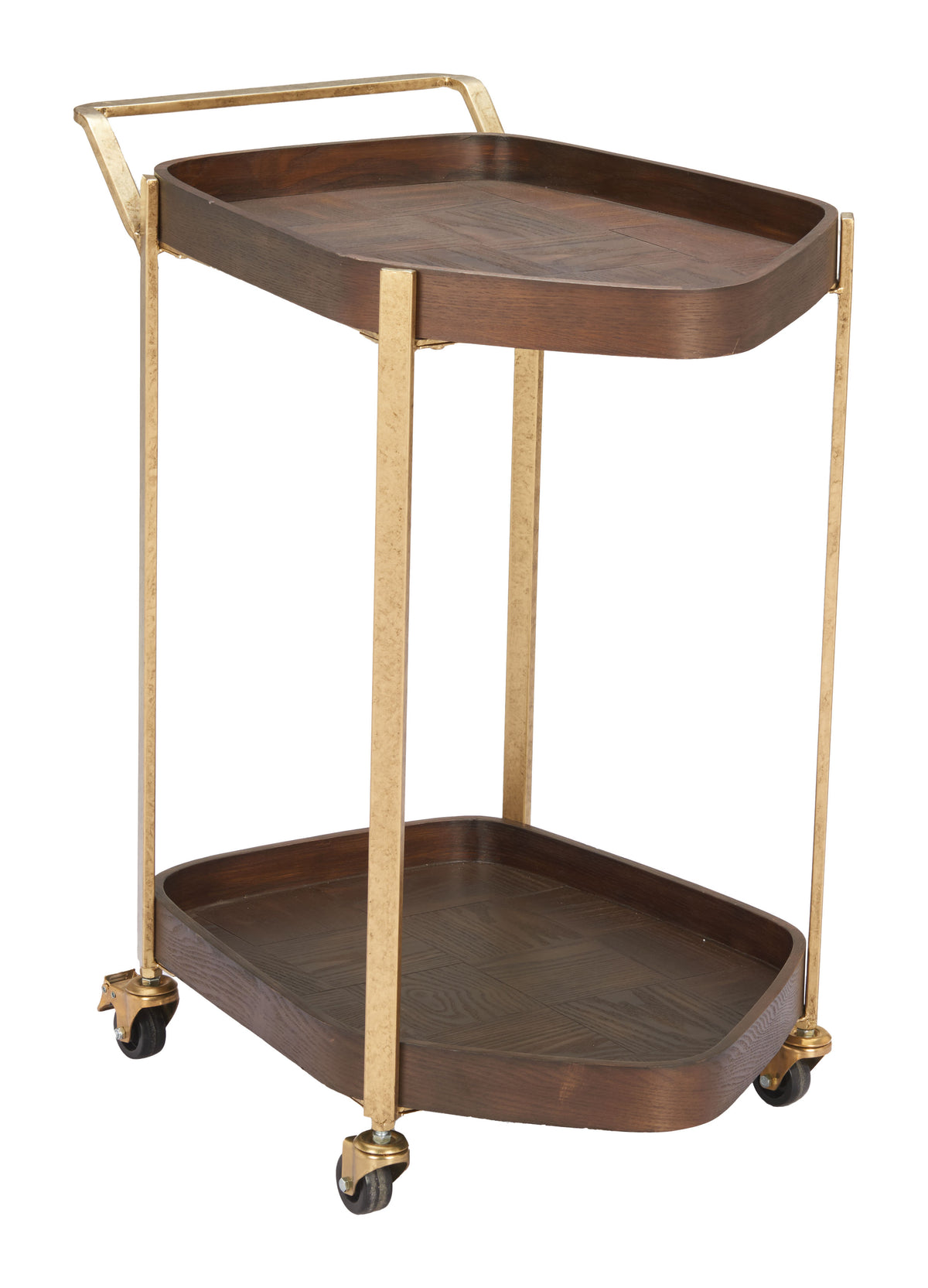 Stela Walnut Bar Cart