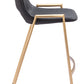 Desi Counter Stool (Set of 2) in Black & Gold