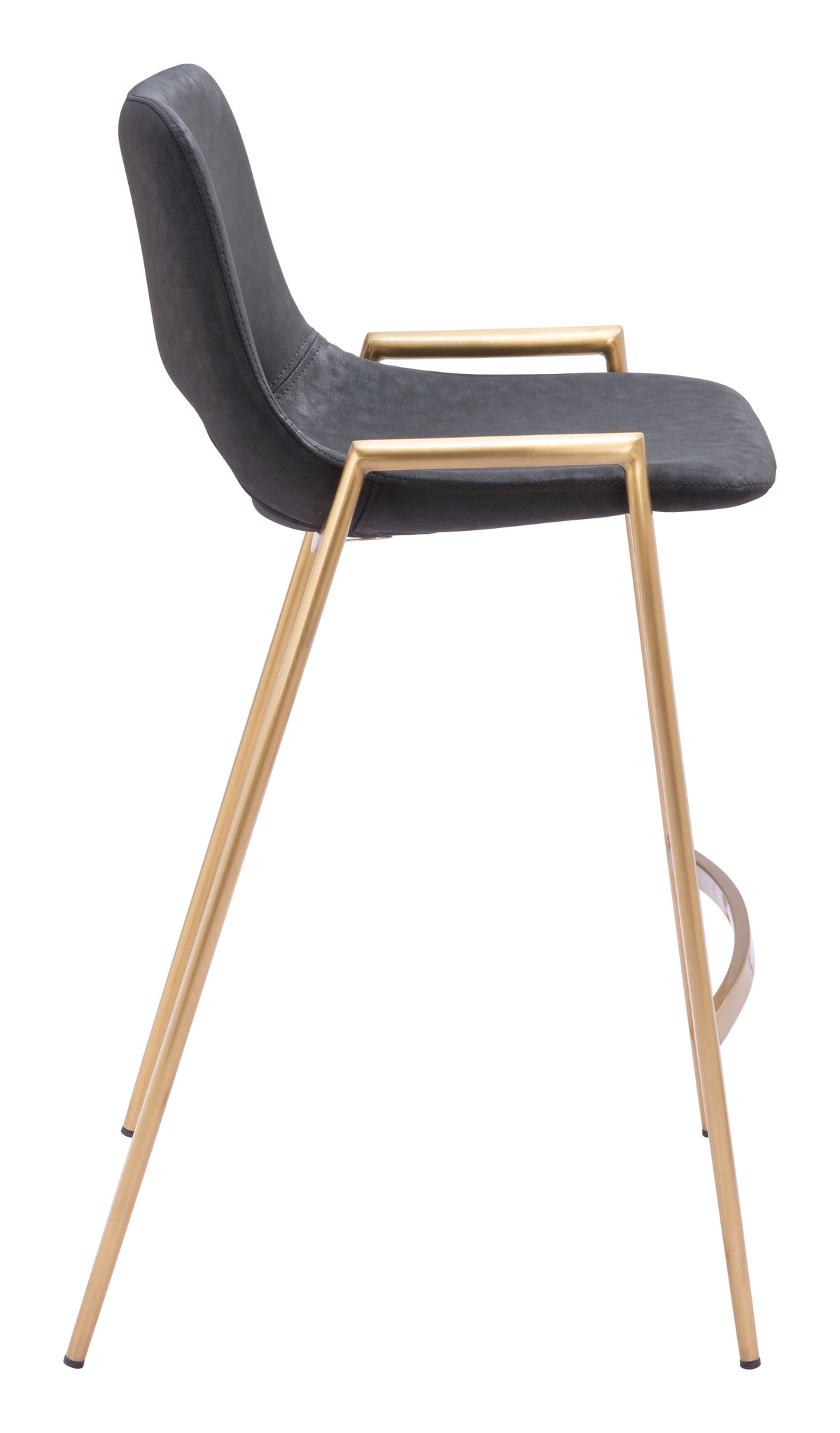 Desi Counter Stool (Set of 2) in Black & Gold