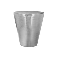 Hammered Metal Cone Accent Table 20