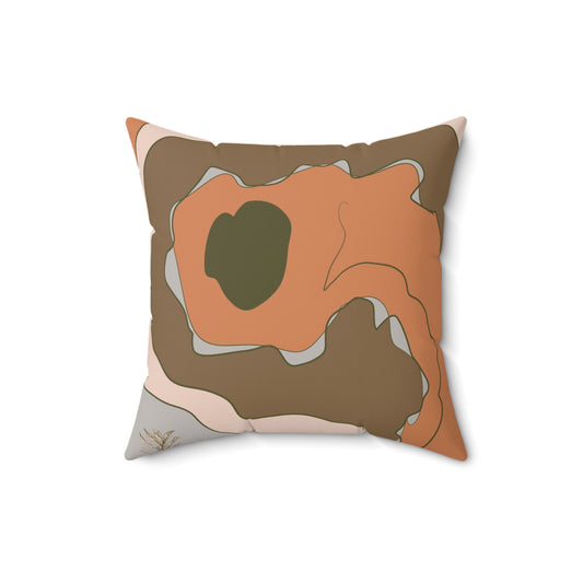 Spun Polyester Square Designer Accent Pillow - Revel Sofa 