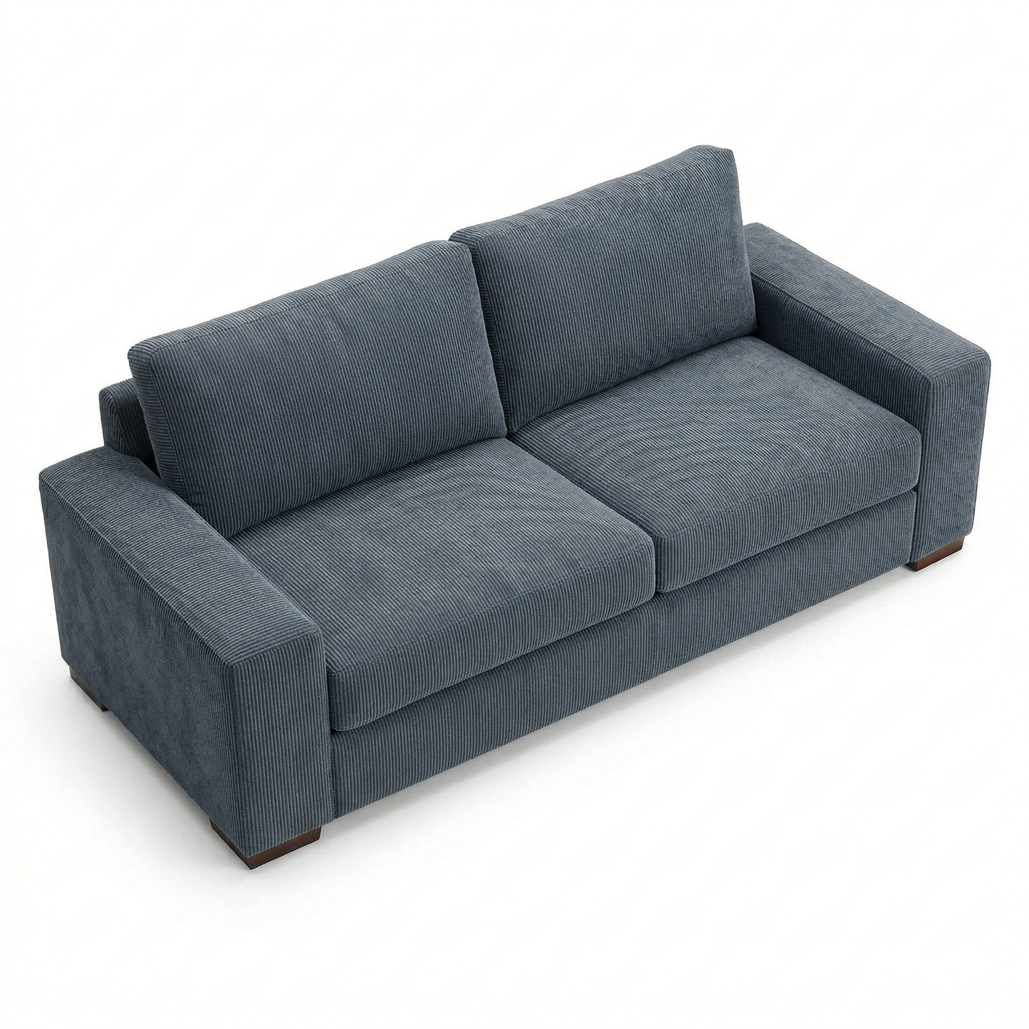Modena Sofa 92" – Made in USA Square-Arm Sofa (7 Fabrics) - Leslie Peacock - Fabric (9)