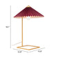 Charo Red & Gold Table Lamp