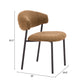 Seville Dining Chair (Set of 2) in Brown Cork