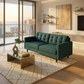 Talmadge Velvet Sofa – 92" Classic American Sofa - Velvet Antique Peacock - Velvet (8)
