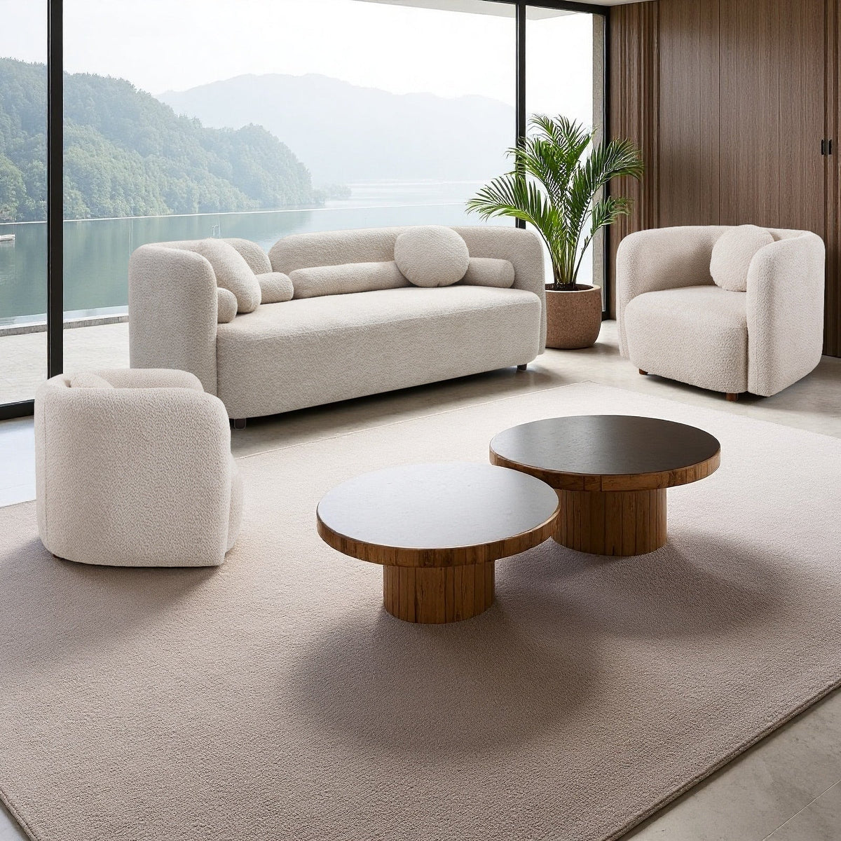 Gethin Boucle Sofa Set