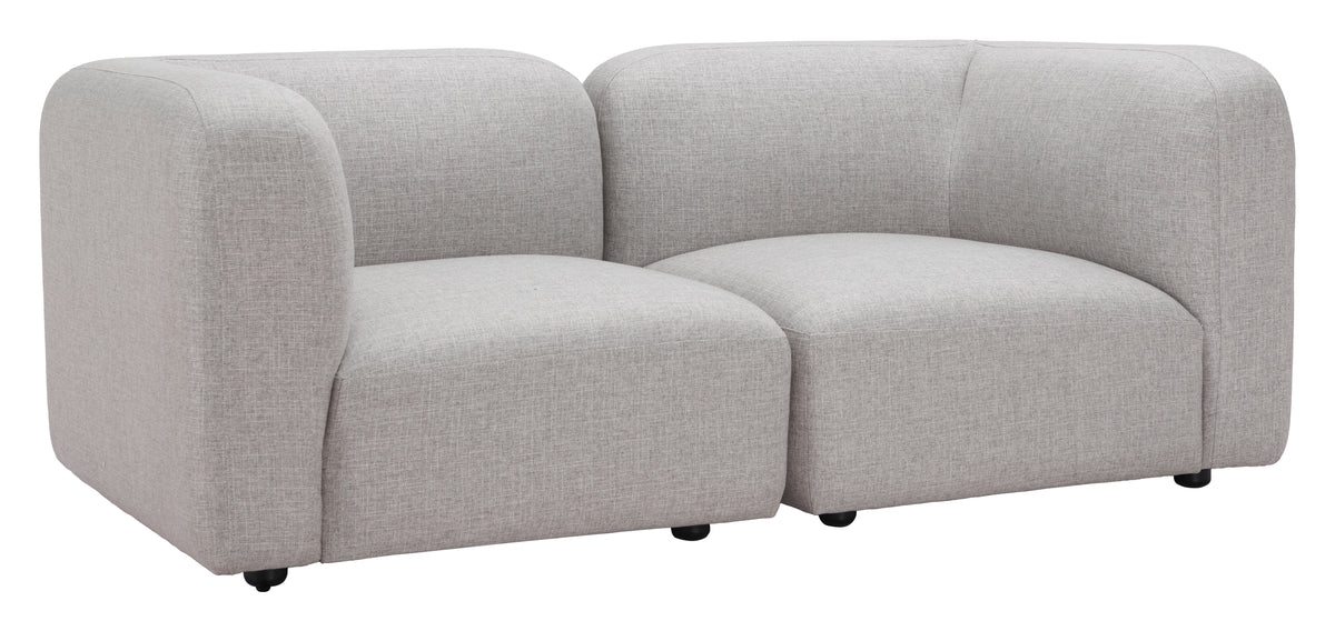 Biak Gray Corner Chair