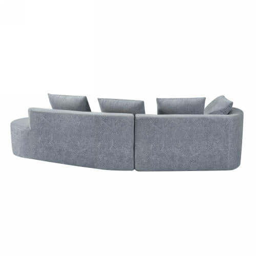 Modern Curved Foam Sofa 116"