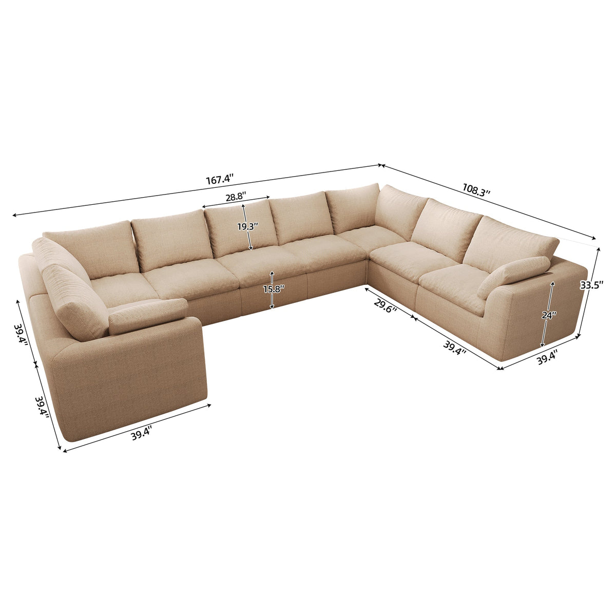 Pelham Cloud Modular Sectional