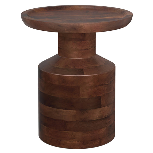 Haynes Wood Accent Table in Dark Brown
