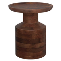 Haynes Dark Brown Wood Accent Table – 15.8