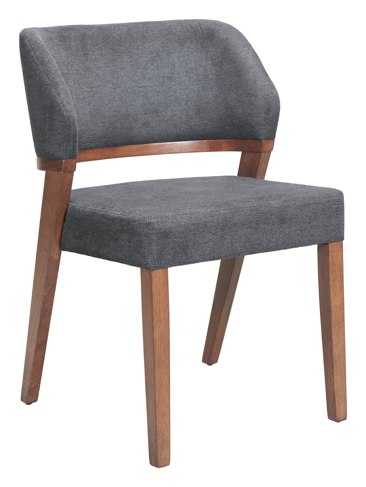 Sunobu Azure Gray & Walnut Dining Chair (Set of 2)