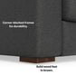 Charlie Deep Seater Loveseat Sofa 78' (2 Colors)