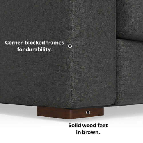 Charlie Deep Seater Loveseat Sofa 78' (2 Colors)