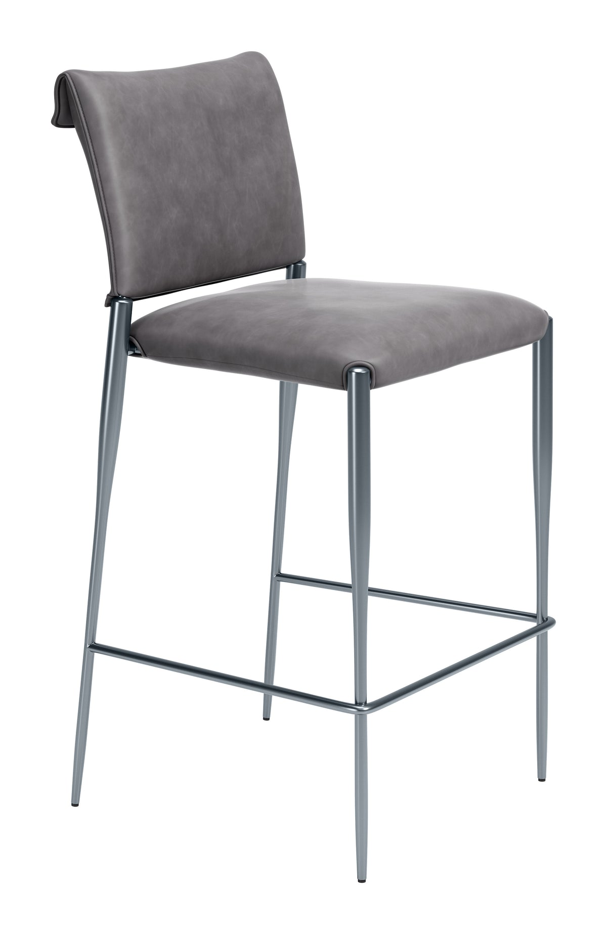 Freesia Barstool (Set of 2) in Charcoal Gray