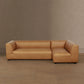 Lukas 2-piece sectional with right-facing chaise in camel
