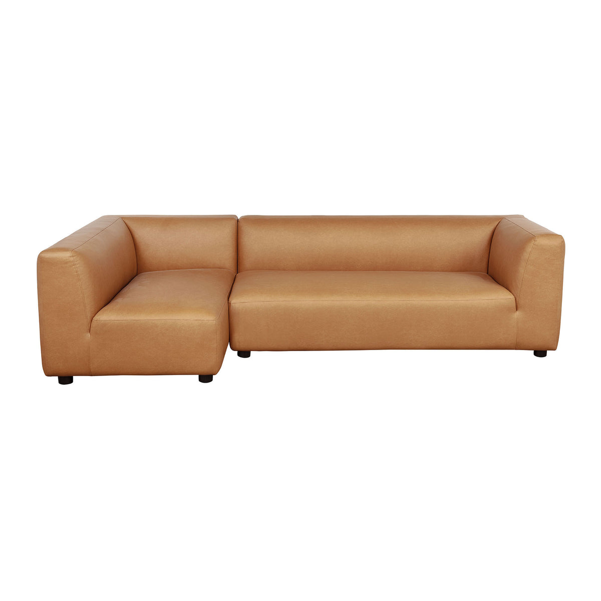 Lukas 2-Piece Sectional with Chaise in Camel