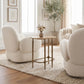 Pilka White Swivel Chair