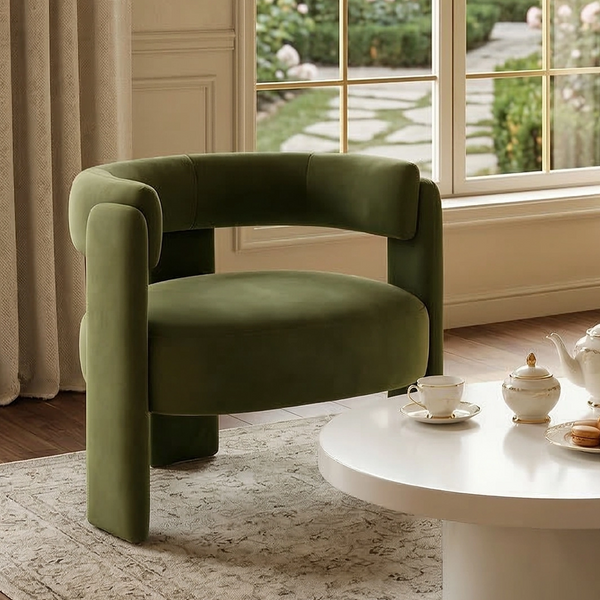 Shelby Green Velvet Accent Chair – 31.5