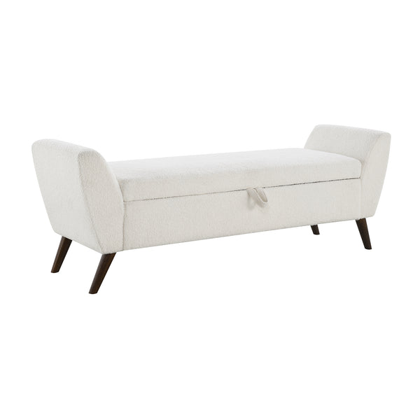 Truman Cream Teddy Storage Bench – 60