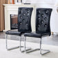 Kinsey Black, Electroplated Legs, Set of 2