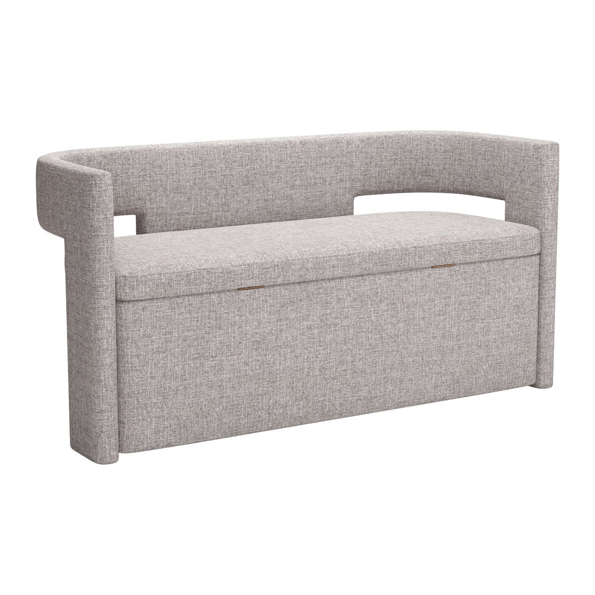 Papua Gray Storage Bench