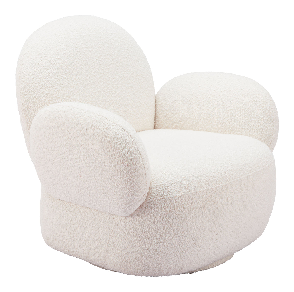 Pilka White Swivel Chair
