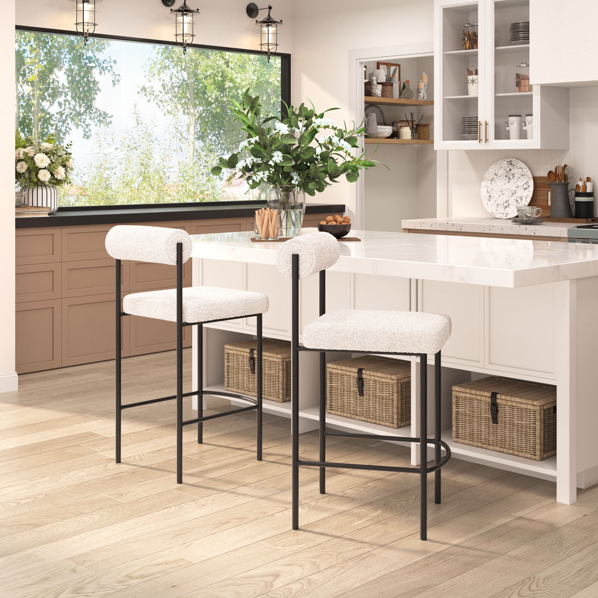 Livorno Ivory Counter Stool (Set of 2)