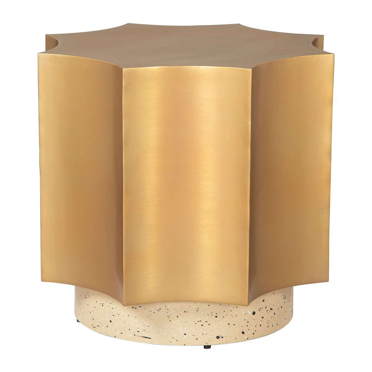 Osam Gold & Beige Side Table
