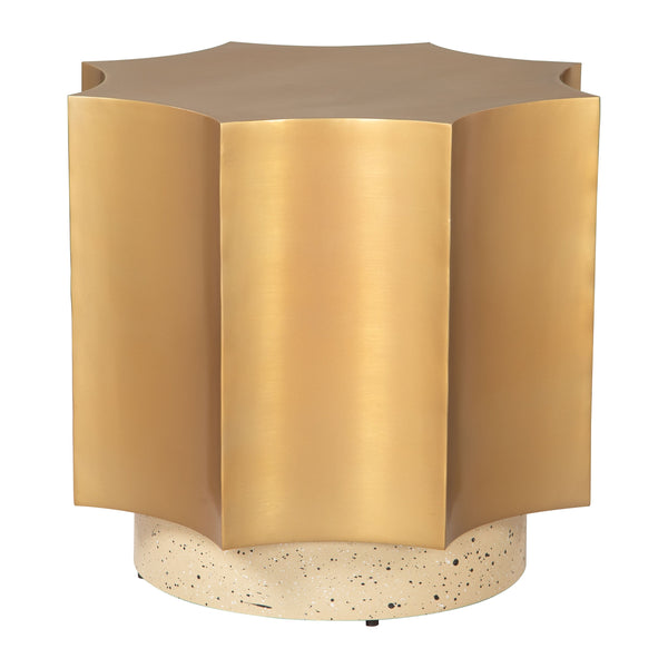 Osam Gold & Beige Side Table