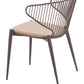 Silues Taupe & Brown Dining Chair (Set of 2)