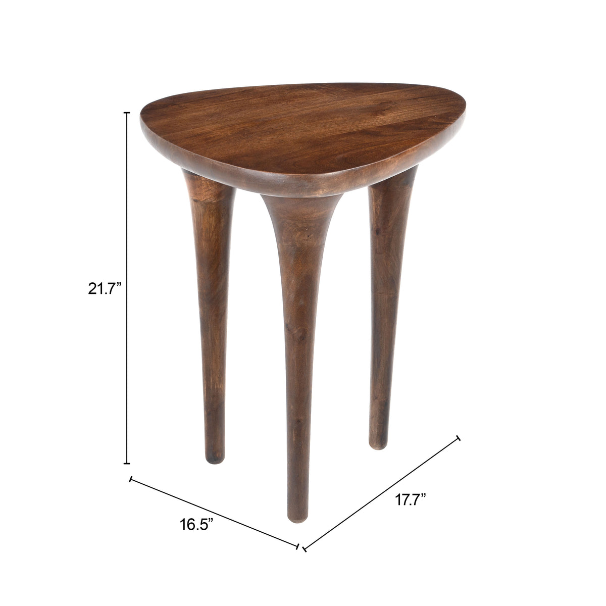 Spiker Walnut Side Table