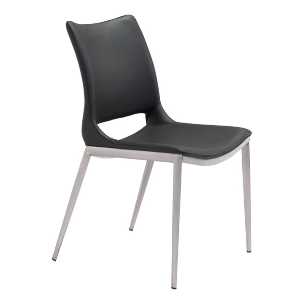 Ace Black & Silver Dining Chair (Set of 2)
