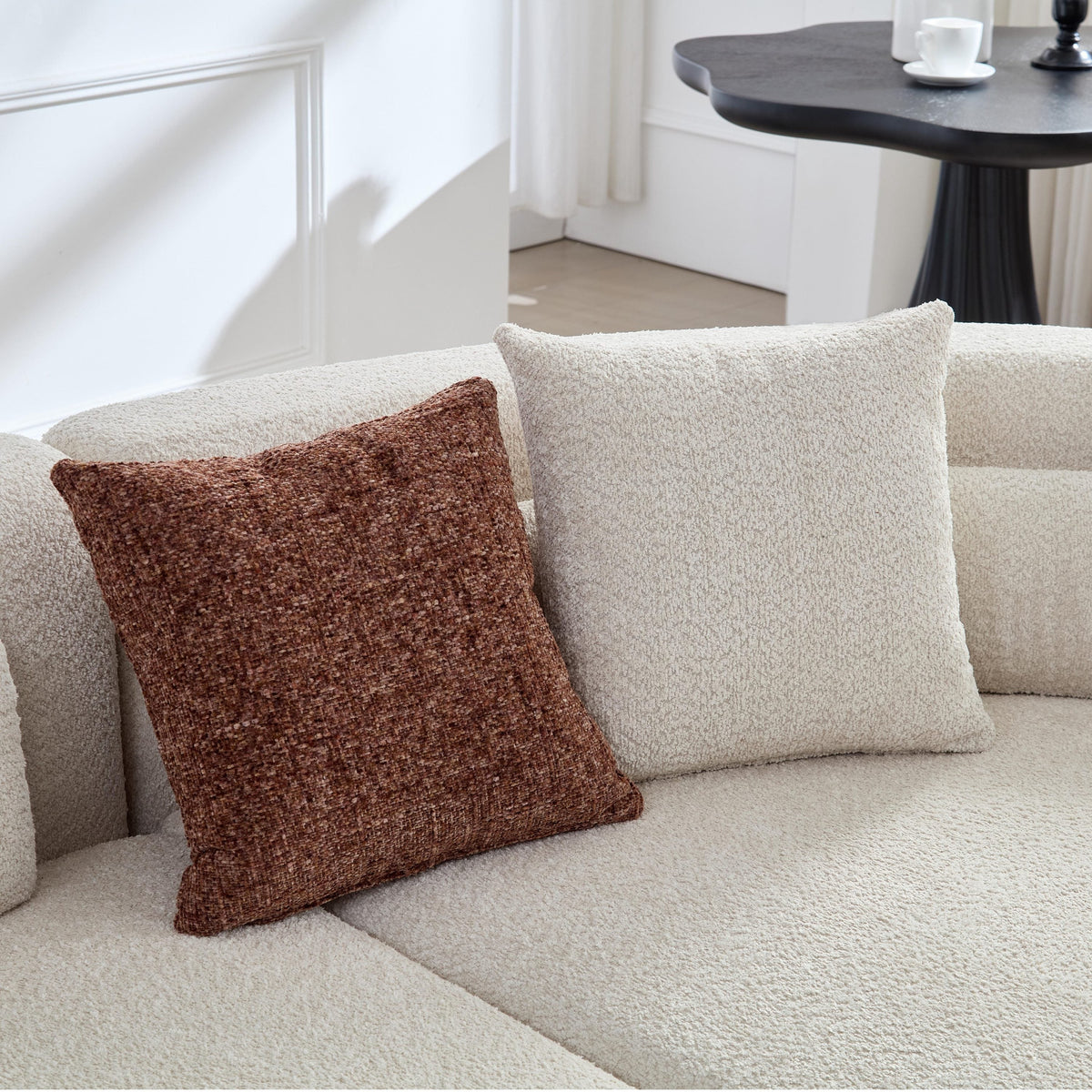 Odile Curved Boucle Sectional