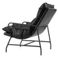 Halaus Black Accent Chair