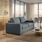 Modena Sofa 92" – Made in USA Square-Arm Sofa (7 Fabrics) - Leslie Peacock - Fabric (4)