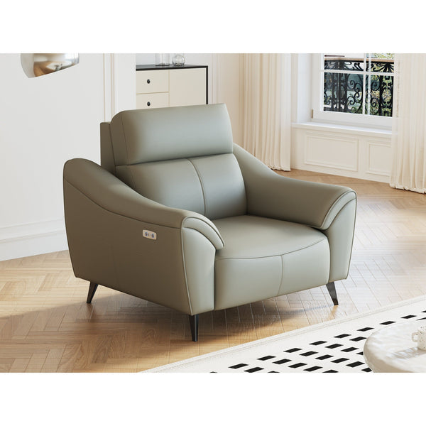 Sorren Grey Technical Leather Recliner – 39.4