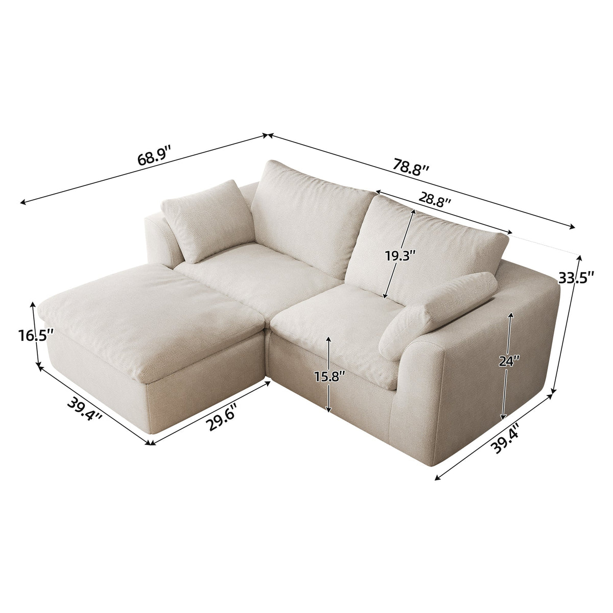 Pelham Cloud Modular Sectional