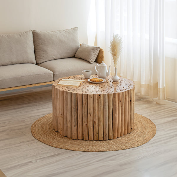 Yorick Natural Wood Coffee Table – 32