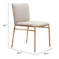 Nordvest Beige & Gold Dining Chair