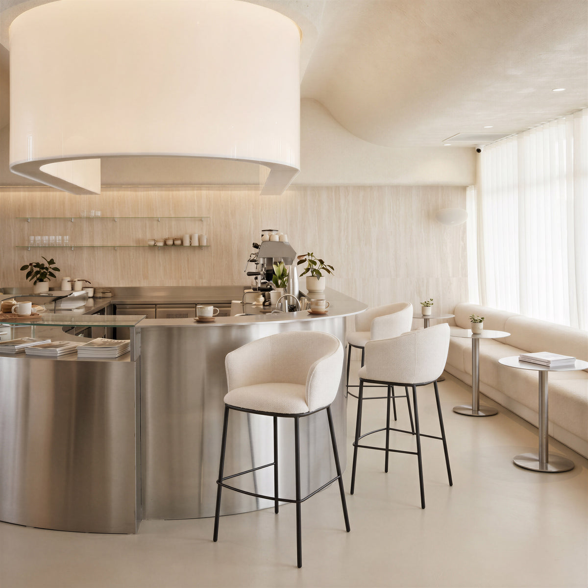 Essen Barstool in Ivory