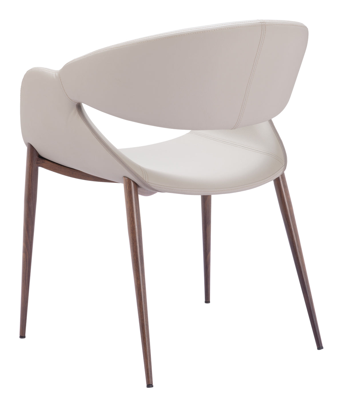 Limay Beige & Walnut Dining Chair (Set of 2)