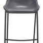 Magnus Barstool (Set of 2) in Dark Gray & Black