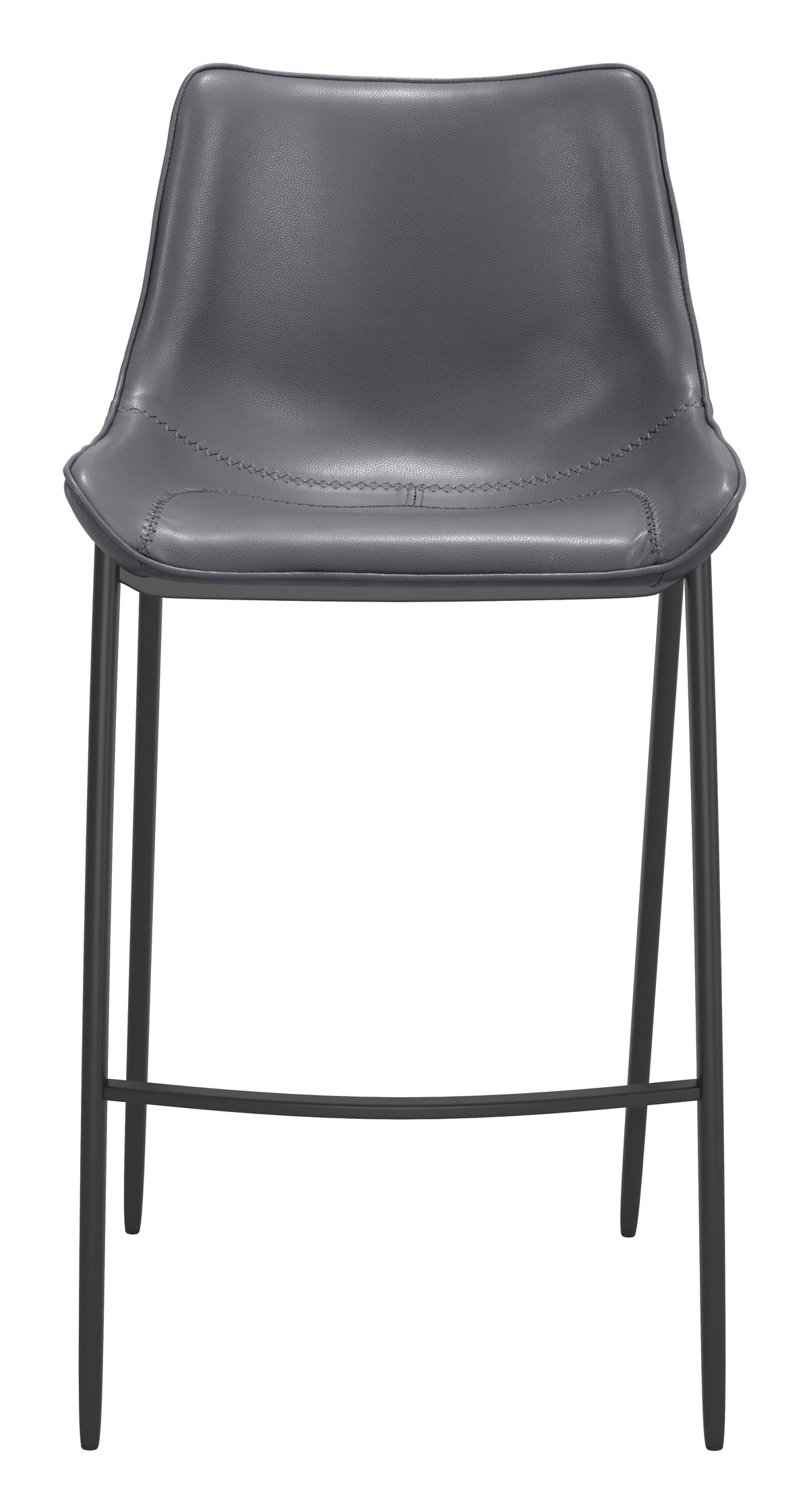 Magnus Barstool (Set of 2) in Dark Gray & Black