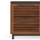 Graceland Solid Wood TV Stand Console, Black with Bourbon Finish 85" - Revel Sofa 