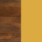 Tornos Side Table in Walnut & Yellow