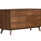 MCM Solid Wood Six-Drawer Double Dresser 51"